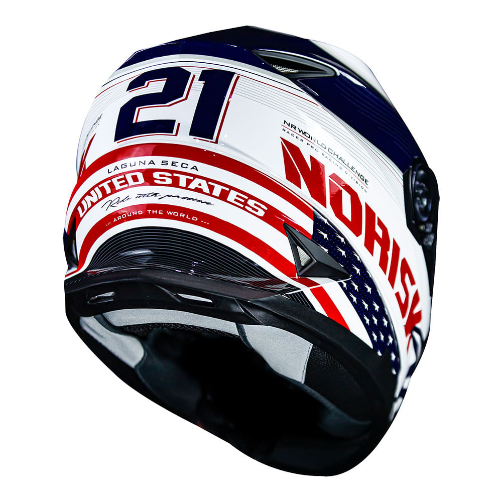 CAPACETE NORISK SOUL GRAND PRIX USA - Imagem 8