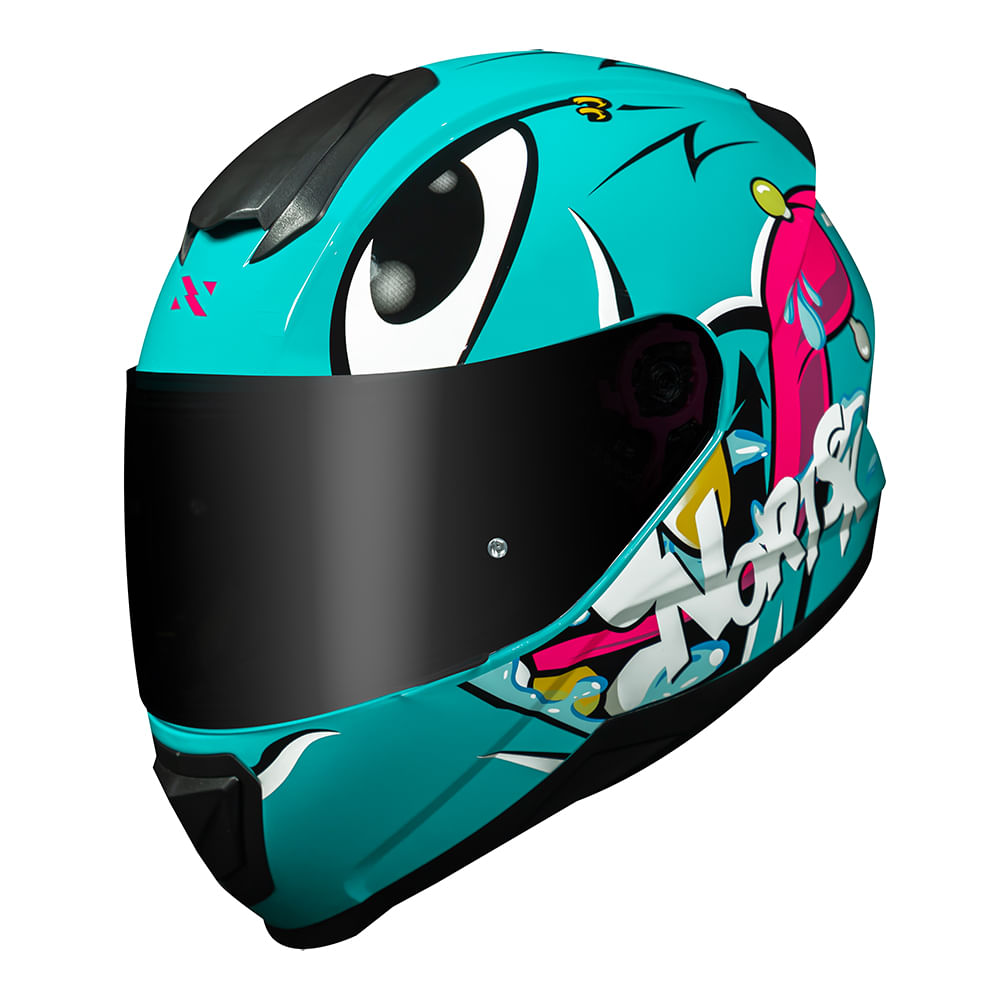 CAPACETE NORISK CAPACETE RAZOR MAD AZUL - Imagem 3