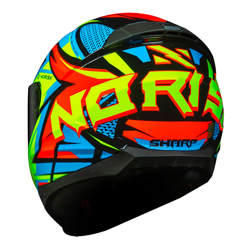 CAPACETE NORISK CAPACETE RAZOR SHARP AMARELO - Imagem 6