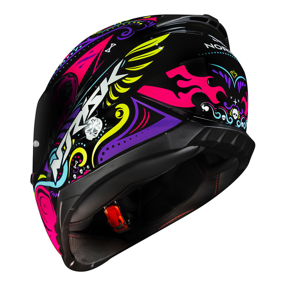 CAPACETE NORISK RAZOR CIRCUS ROSA - Imagem 5