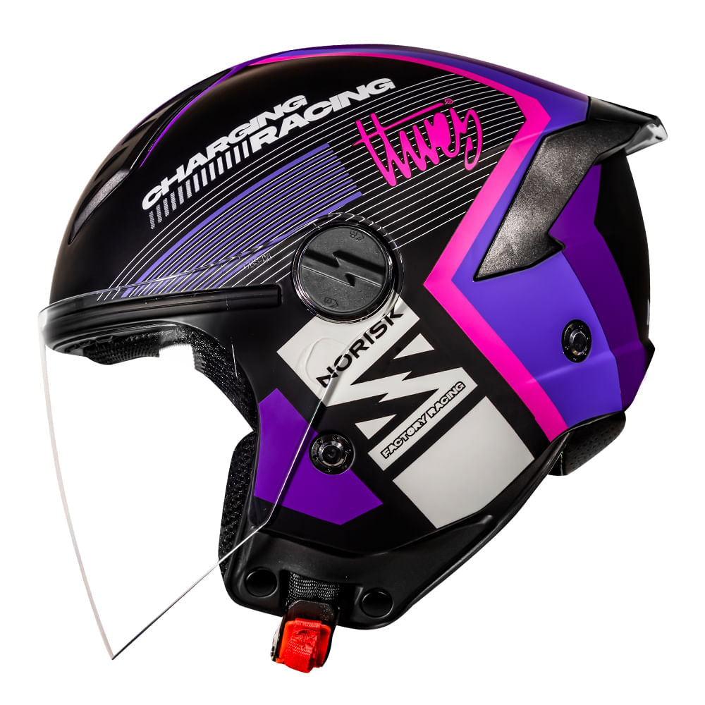 CAPACETE NORISK NEO VIZION ROXO - Imagem 7