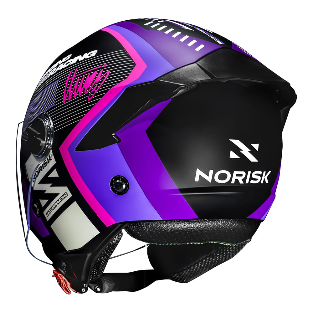 CAPACETE NORISK NEO VIZION ROXO - Imagem 4