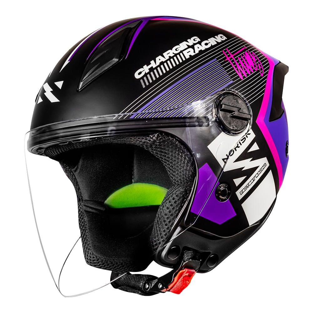 CAPACETE NORISK NEO VIZION ROXO - Imagem 5