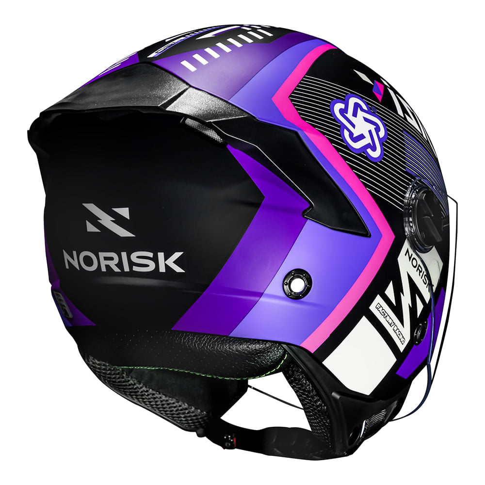 CAPACETE NORISK NEO VIZION ROXO - Imagem 6