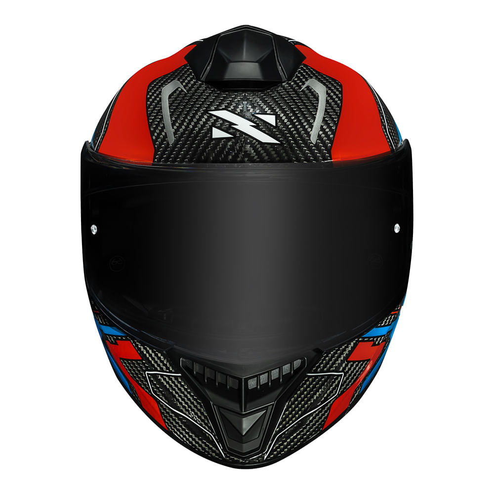 CAPACETE NORISK CARBON R RIDER AZUL - Imagem 7