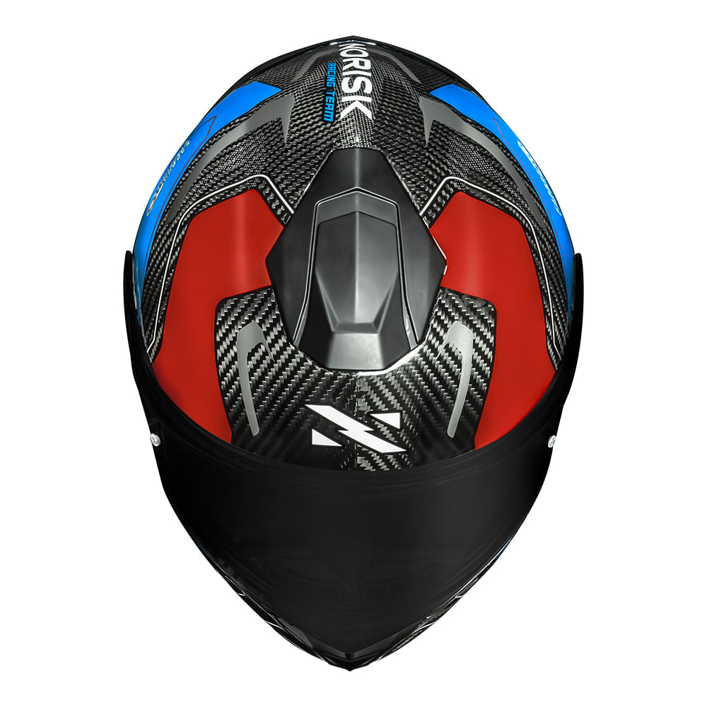 CAPACETE NORISK CARBON R RIDER AZUL - Imagem 2
