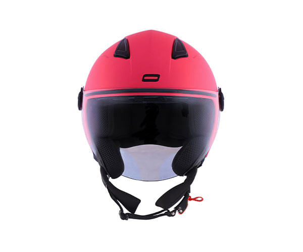 CAPACETE NORISK ORION MONOCOLOR ROSA FLUOR FOSCO - Imagem 3