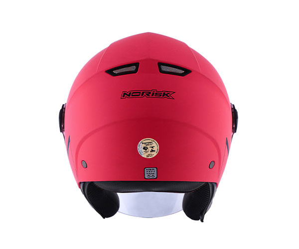 CAPACETE NORISK ORION MONOCOLOR ROSA FLUOR FOSCO - Imagem 4
