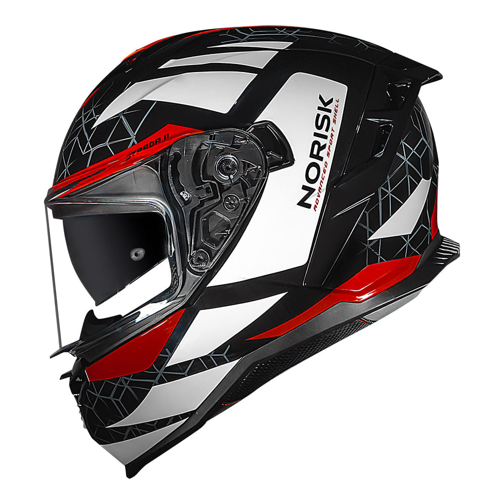 CAPACETE NORISK STRADA II EVOQUE VERMELHO - Imagem 2