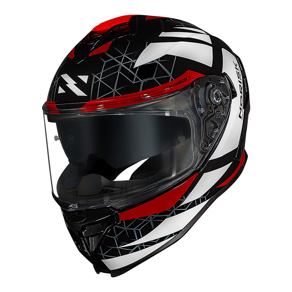 CAPACETE NORISK STRADA II EVOQUE VERMELHO - Imagem 7