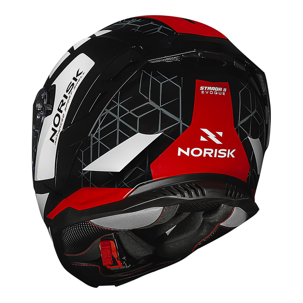 CAPACETE NORISK STRADA II EVOQUE VERMELHO - Imagem 8