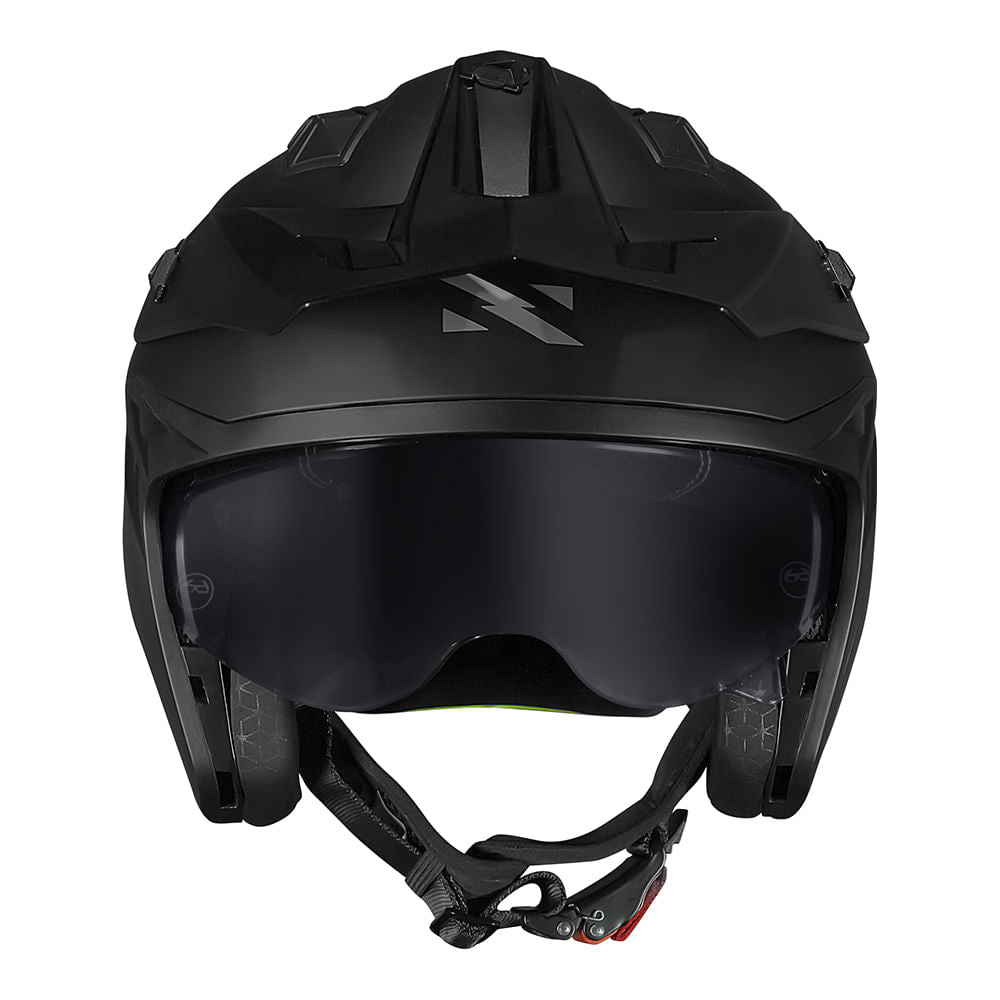 CAPACETE NORISK DARTH II MONOCOLOR PRETO FOSCO - Imagem 13