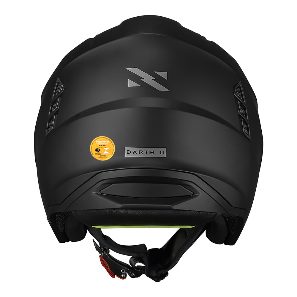 CAPACETE NORISK DARTH II MONOCOLOR PRETO FOSCO - Imagem 14