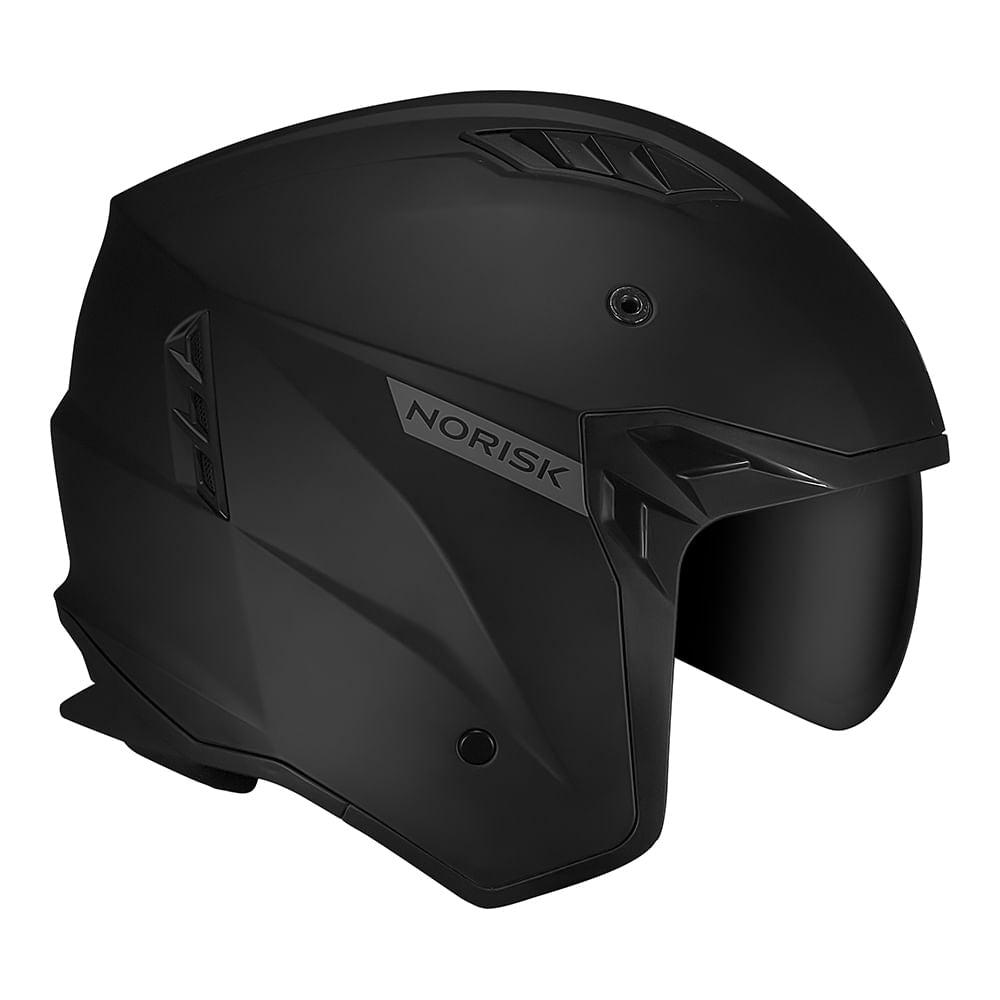 CAPACETE NORISK DARTH II MONOCOLOR PRETO FOSCO - Imagem 15