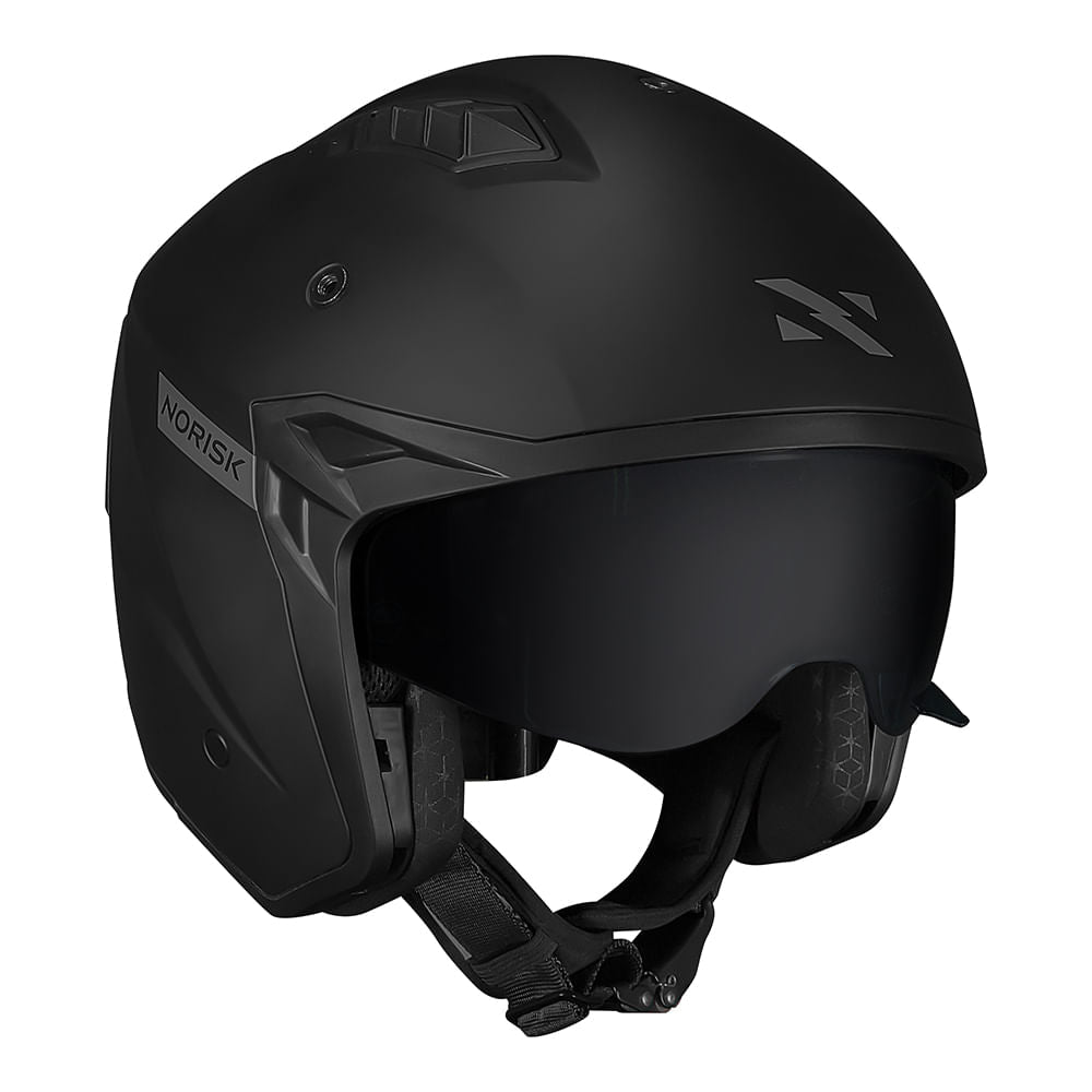CAPACETE NORISK DARTH II MONOCOLOR PRETO FOSCO - Imagem 19