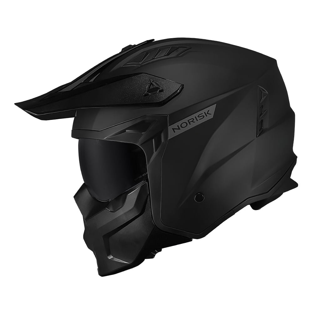 CAPACETE NORISK DARTH II MONOCOLOR PRETO FOSCO - Imagem 5