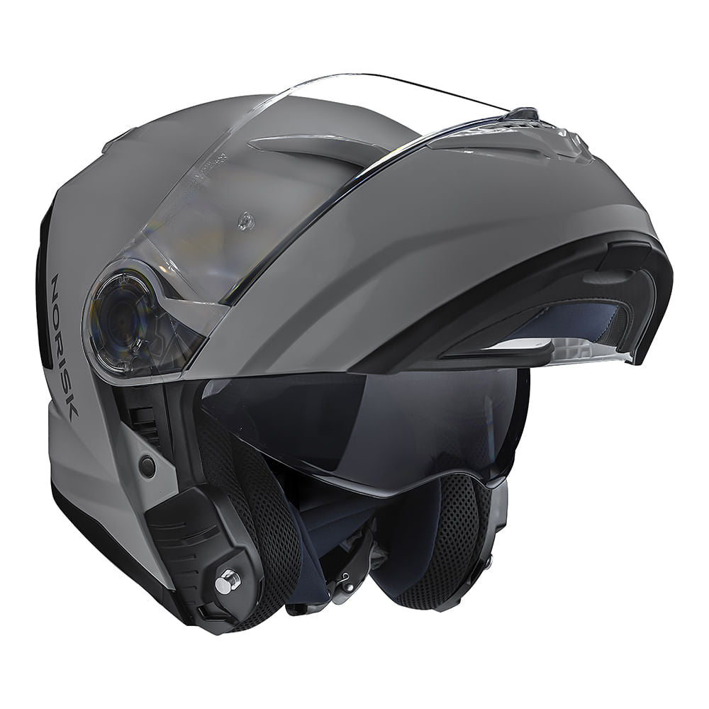 CAPACETE NORISK FORCE II MONOCOLOR NARDO CINZA - Imagem 5