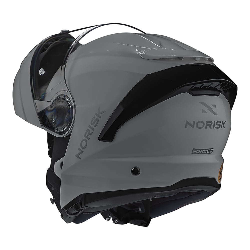 CAPACETE NORISK FORCE II MONOCOLOR NARDO CINZA - Imagem 6