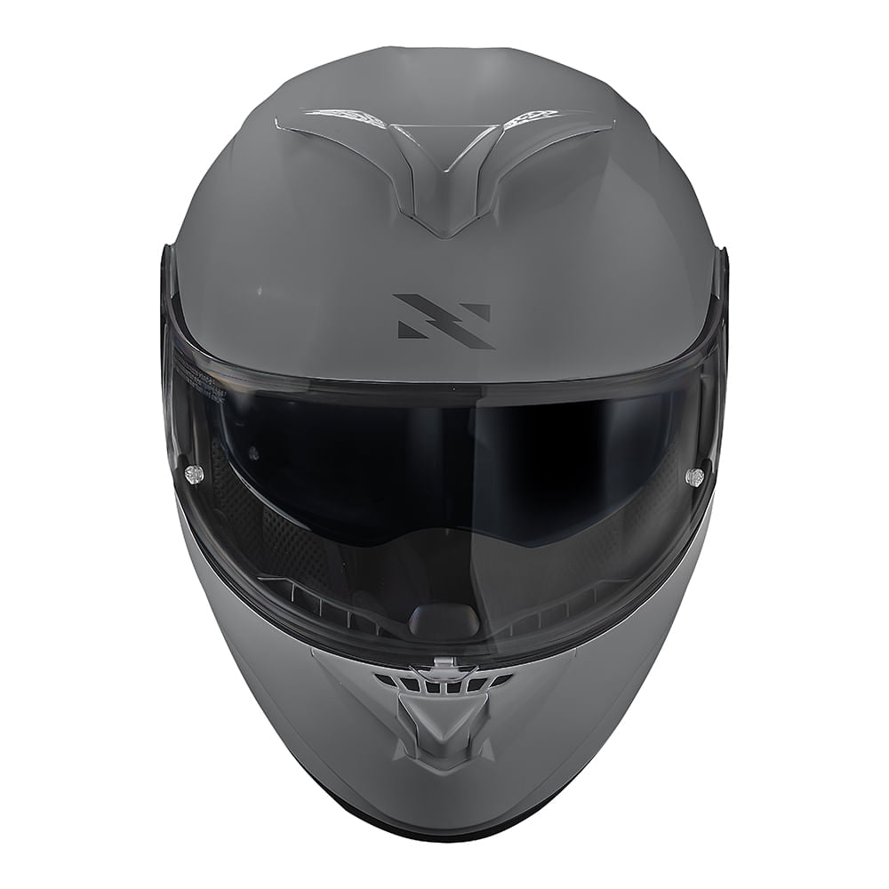 CAPACETE NORISK FORCE II MONOCOLOR NARDO CINZA - Imagem 8
