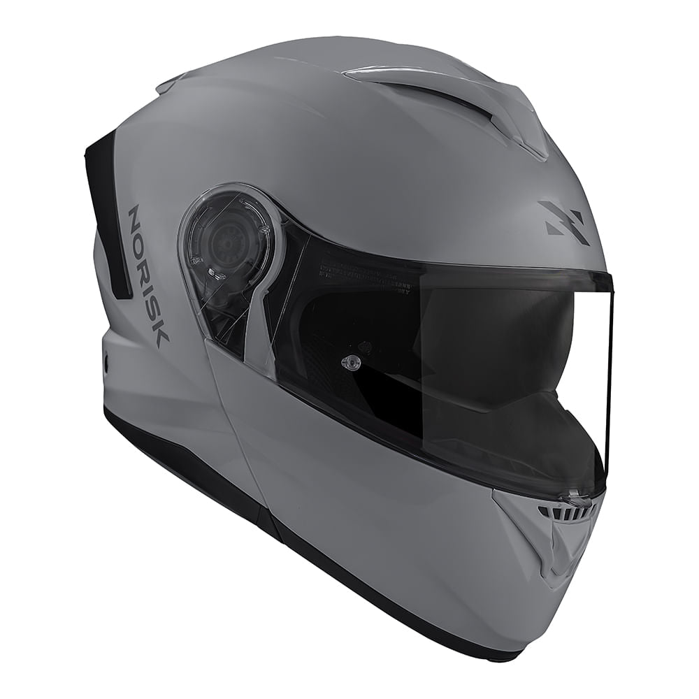 CAPACETE NORISK FORCE II MONOCOLOR NARDO CINZA - Imagem 10