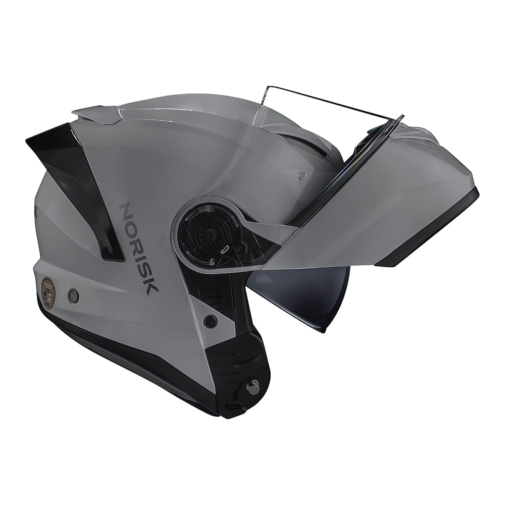 CAPACETE NORISK FORCE II MONOCOLOR NARDO CINZA - Imagem 13