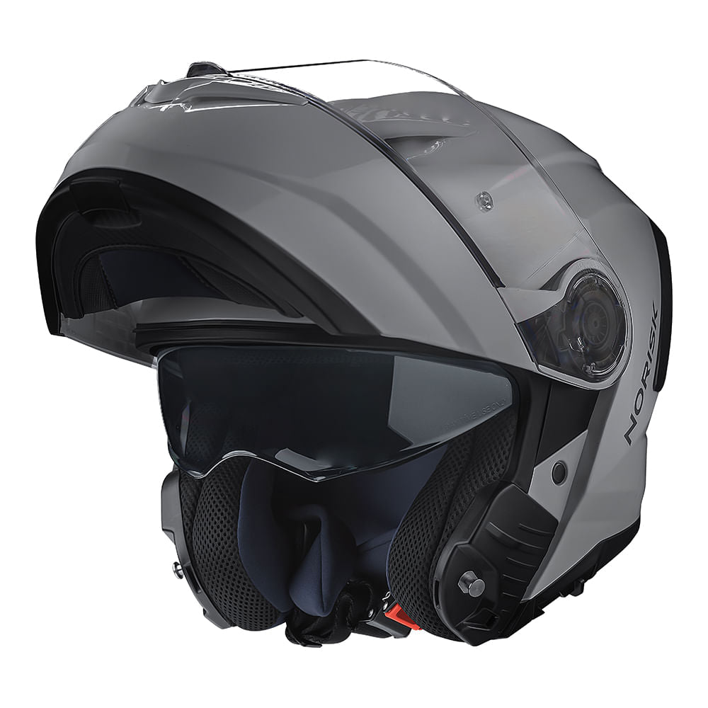 CAPACETE NORISK FORCE II MONOCOLOR NARDO CINZA - Imagem 16