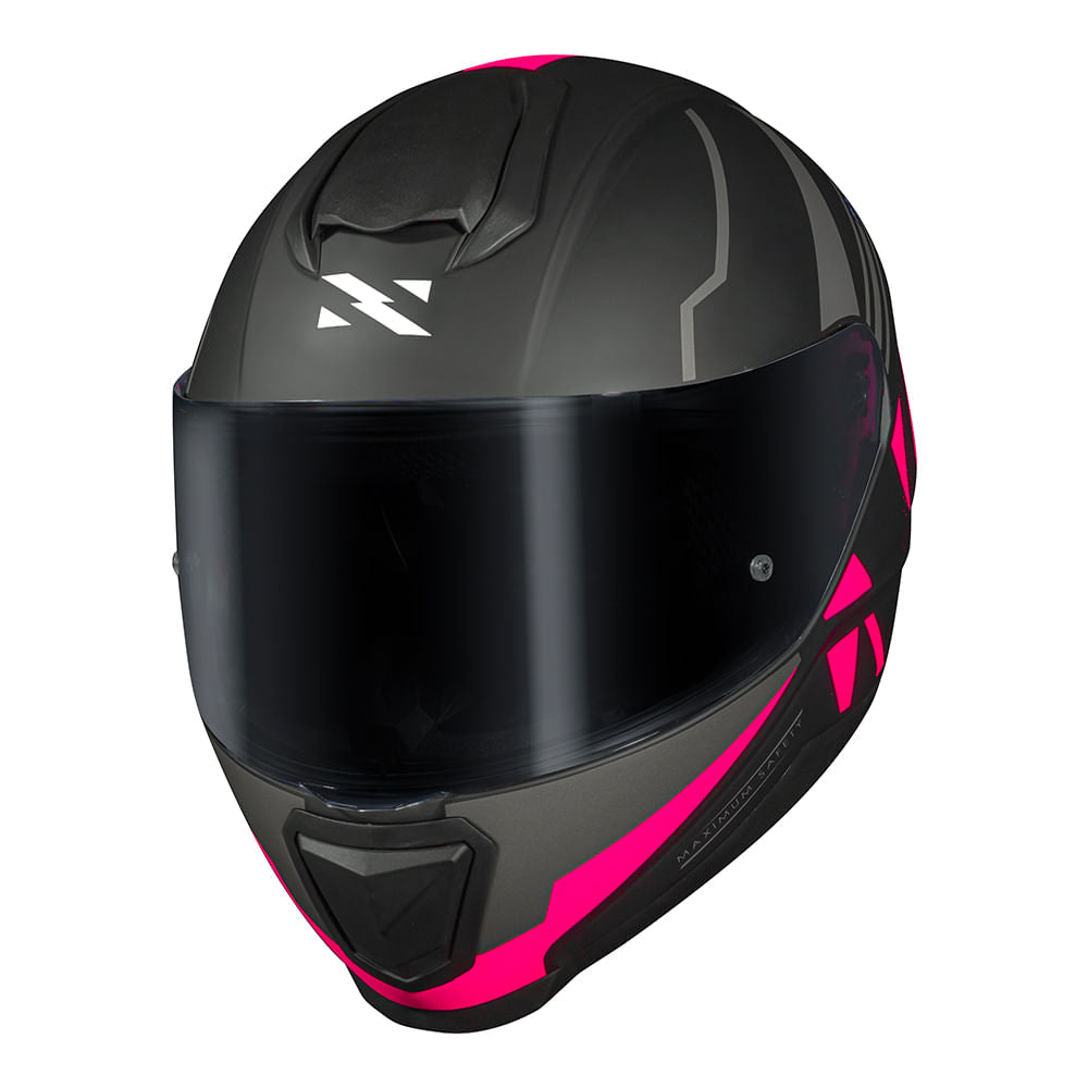 CAPACETE NORISK RAZOR FULL PRETO/ROSA FOSCO - Imagem 3