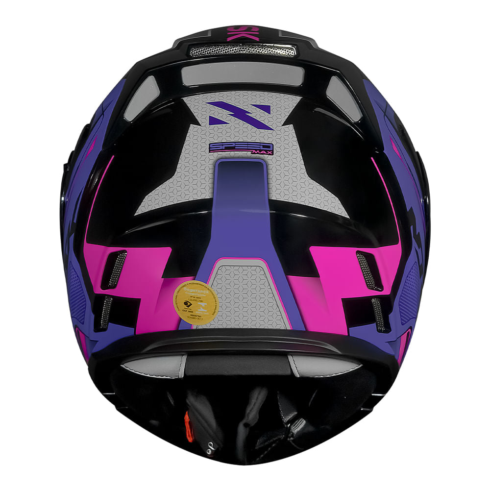 CAPACETE NORISK ROUTE FF345 SPEEDMAX ROXO - Imagem 4