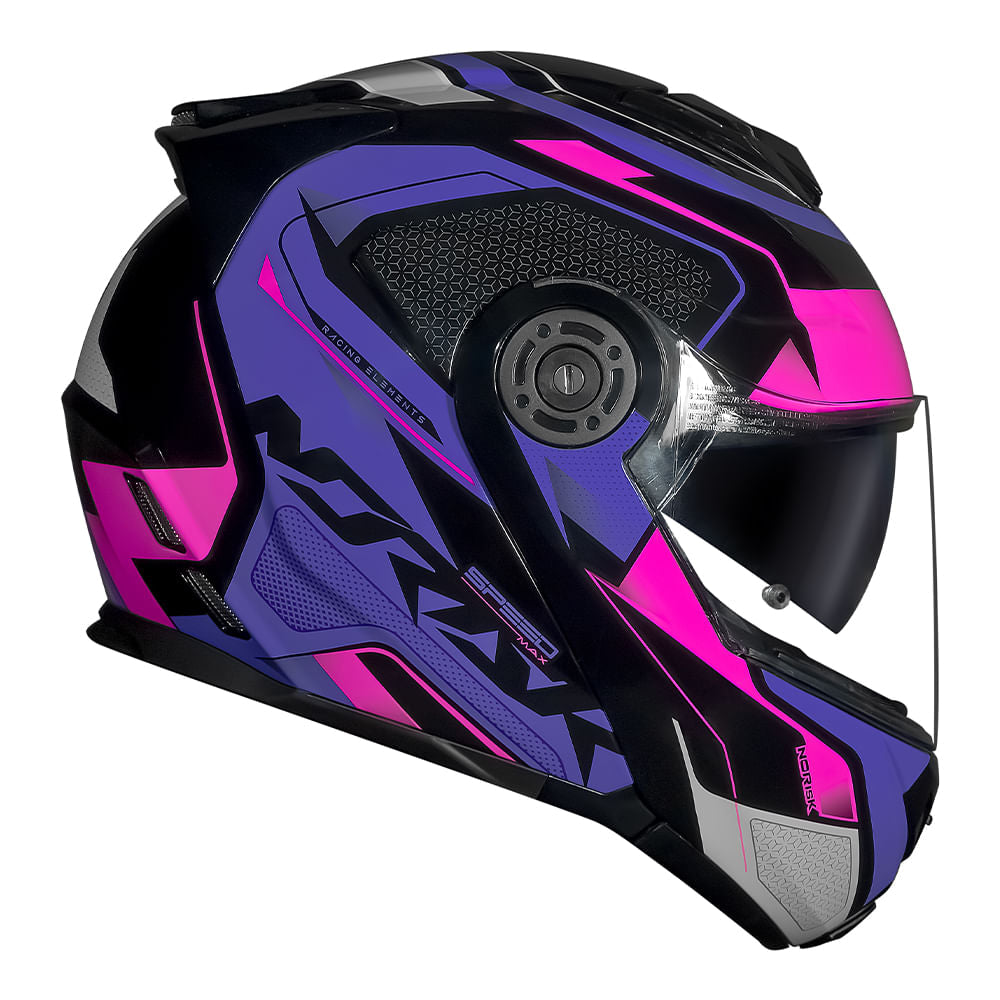 CAPACETE NORISK ROUTE FF345 SPEEDMAX ROXO