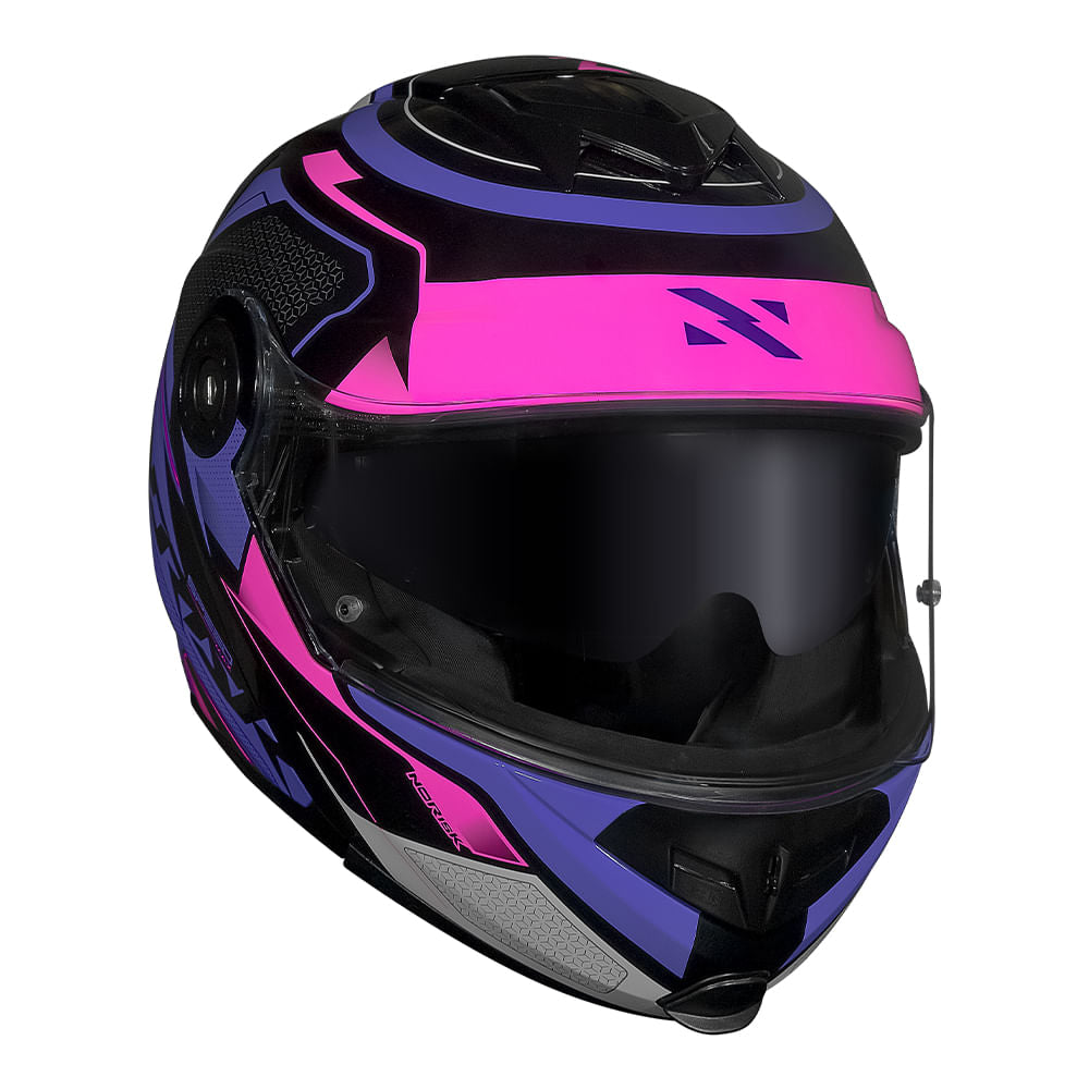 CAPACETE NORISK ROUTE FF345 SPEEDMAX ROXO - Imagem 11
