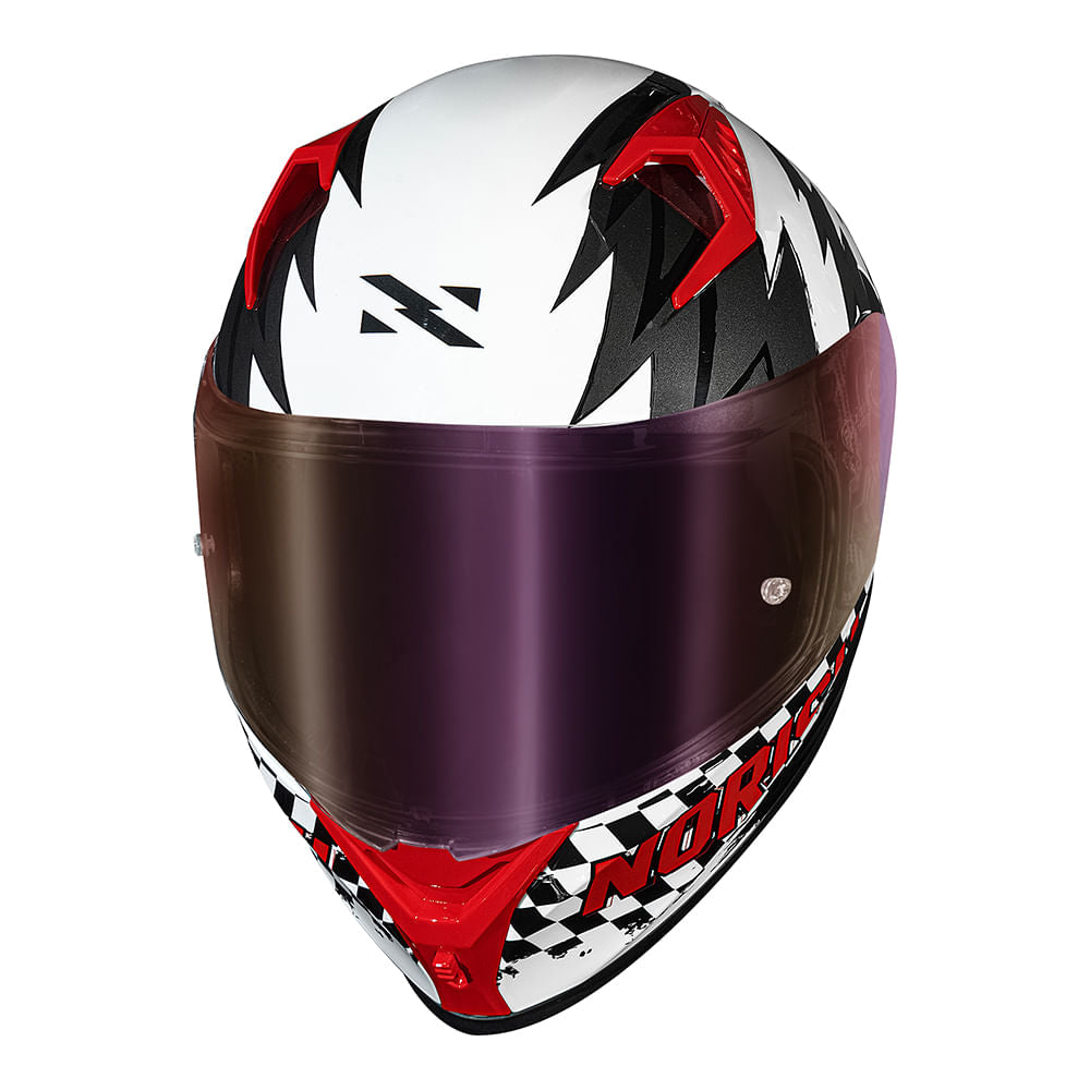 CAPACETE NORISK FLOW DAYTONA BRANCO - Imagem 3