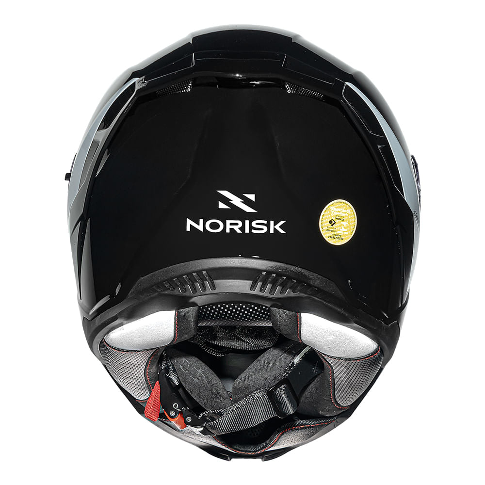 CAPACETE NORISK STRADA II MONOCOLOR PRETO - Imagem 2