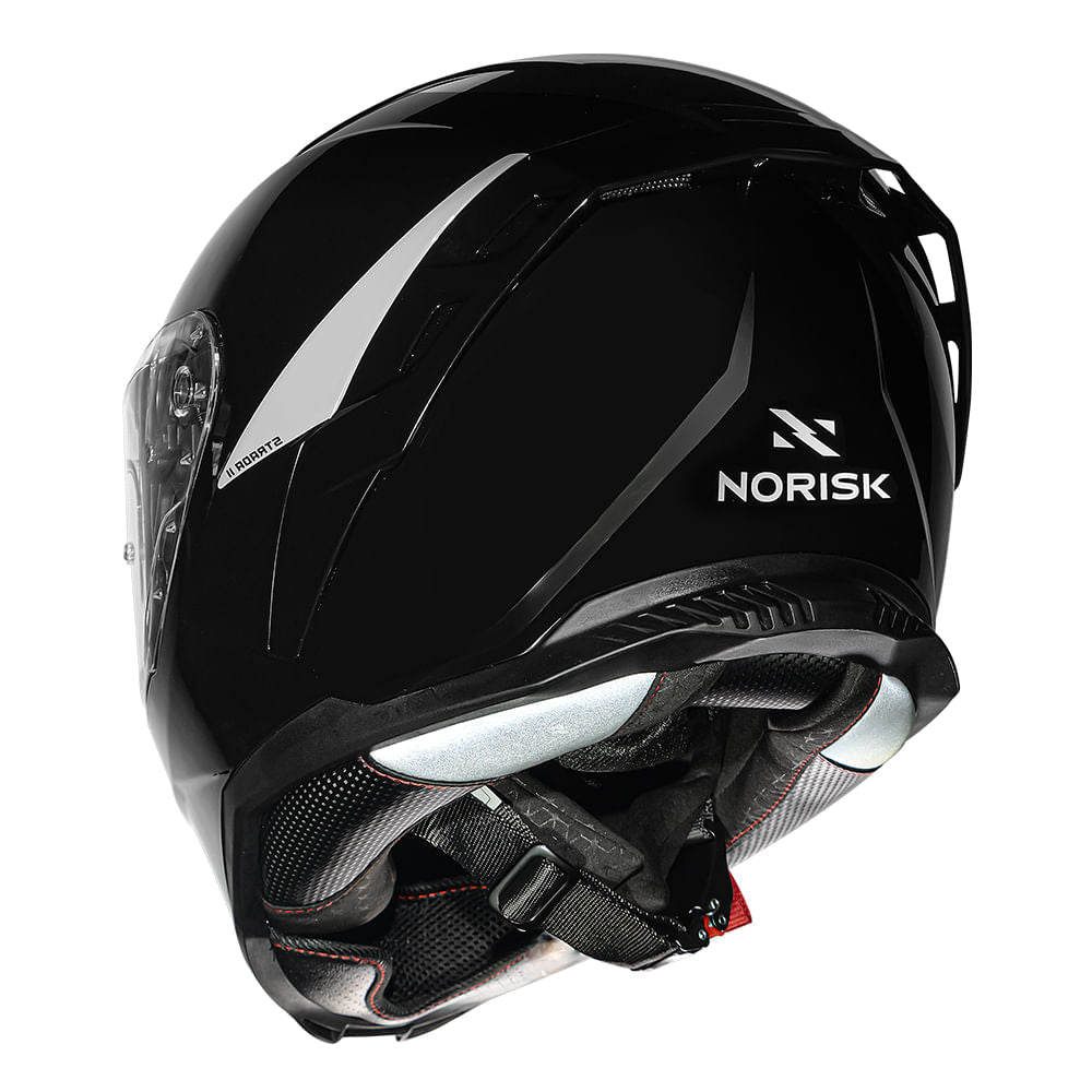 CAPACETE NORISK STRADA II MONOCOLOR PRETO - Imagem 8