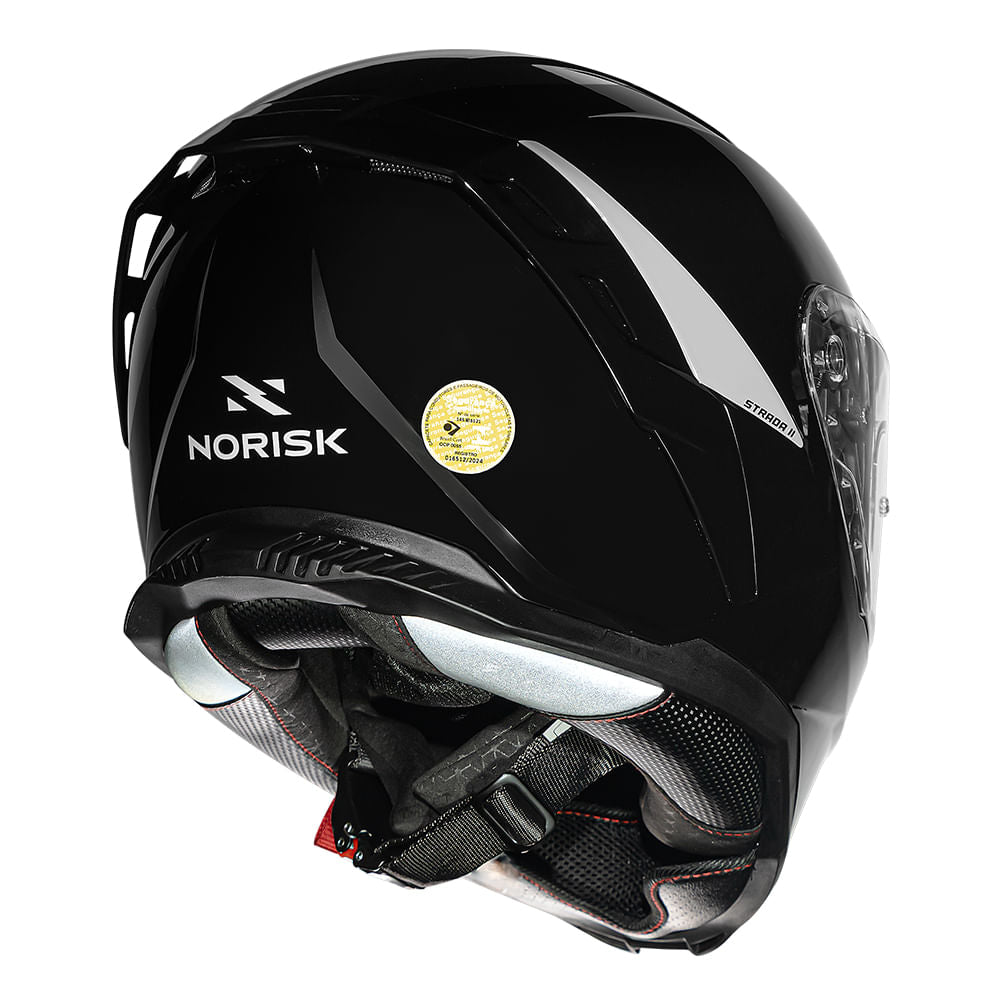 CAPACETE NORISK STRADA II MONOCOLOR PRETO - Imagem 9