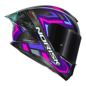 CAPACETE NORISK CARBON R SPOT ROXO