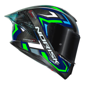 CAPACETE NORISK CARBON R SPOT AZUL