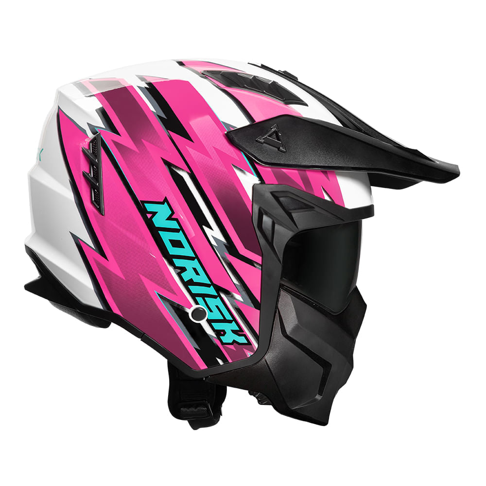 CAPACETE NORISK DARTH II STORM ROSA