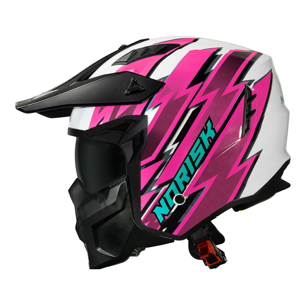 CAPACETE NORISK DARTH II STORM ROSA - Imagem 4