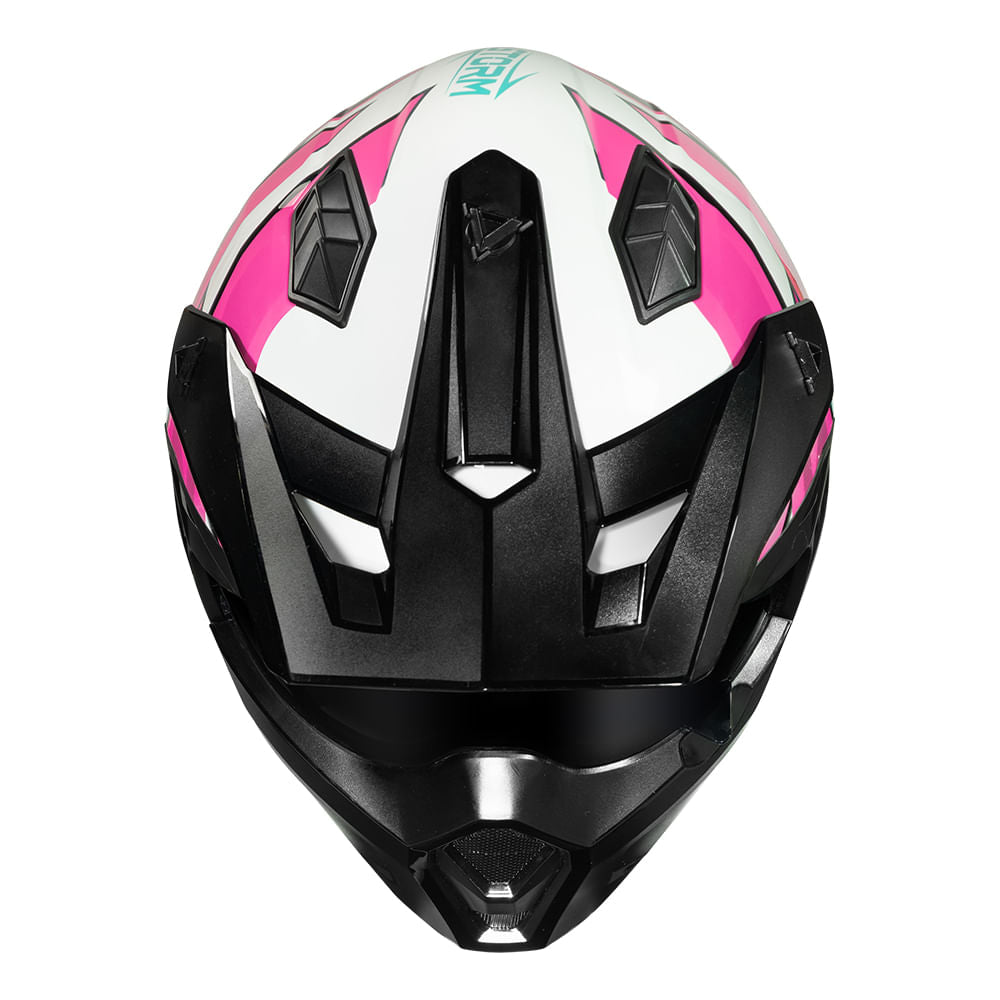 CAPACETE NORISK DARTH II STORM ROSA - Imagem 7