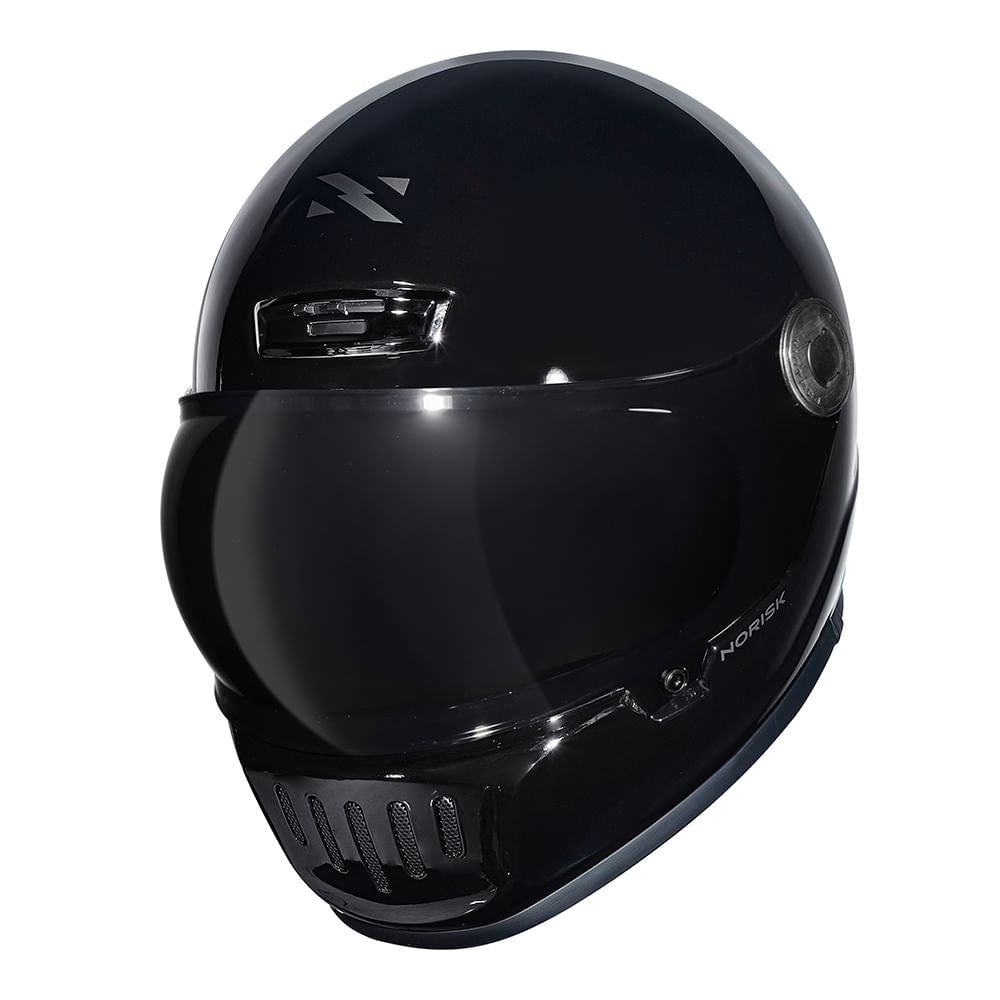 CAPACETE NORISK V8 MONOCOLOR PRETO - Imagem 8