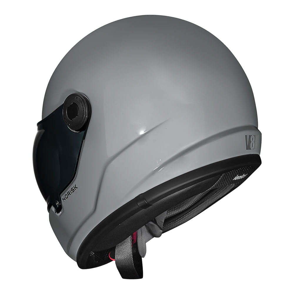 CAPACETE NORISK V8 MONOCOLOR NARDO GREY - Imagem 6